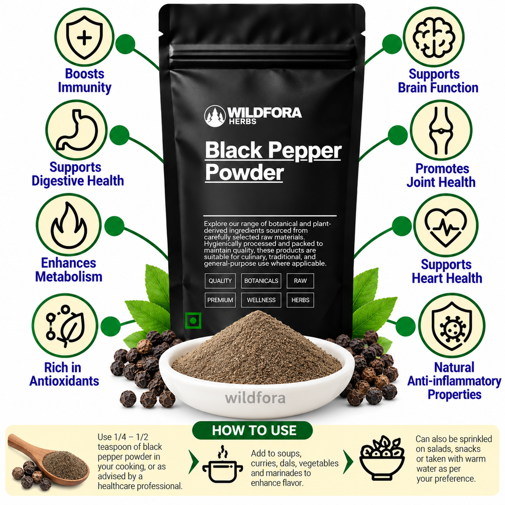 Black Pepper Powder Piper Nigrum | Kali Mirch Spice Powder Benefits