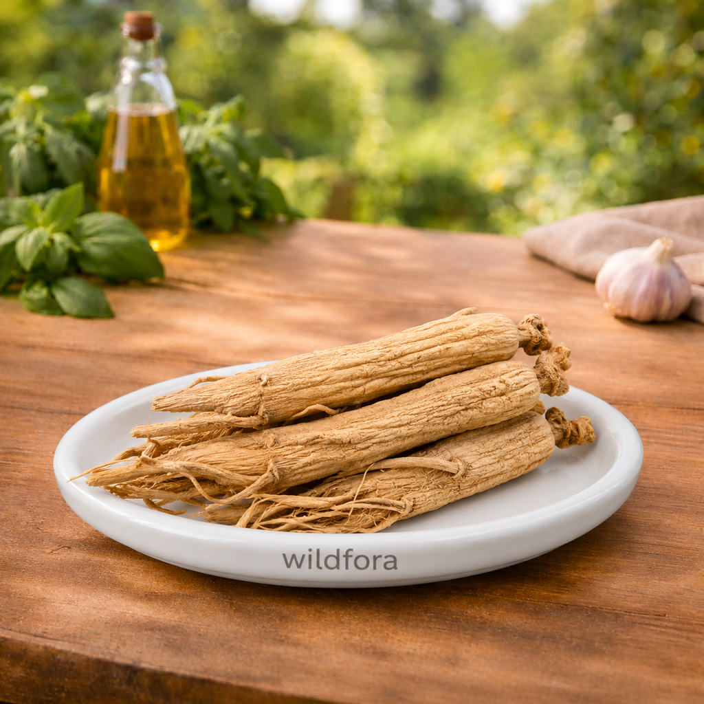 Ginseng Root Whole (Panax ginseng) - Premium Natural Raw Ginseng Root | Botanical Raw Material