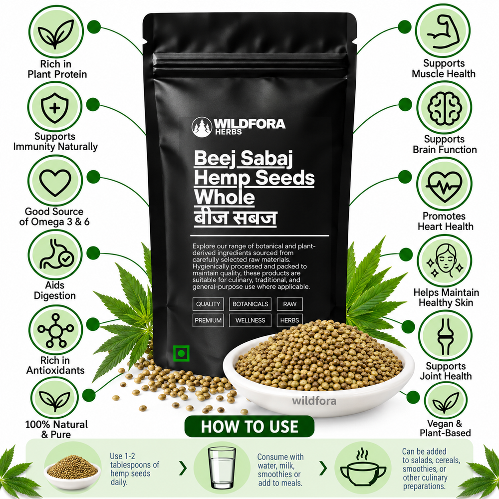 Beej Sabaj Hemp Seeds Whole Cannabis Sativa Natural Benefits