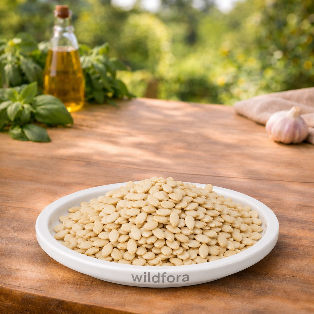 Muskmelon Seeds Without Shell (Cucumis melo) - Premium Natural Kharbuja Beej Kernels | Food Grade Ingredient